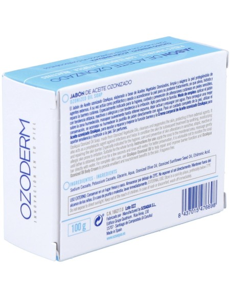 Ozoaqua Jabón De Ozono En Pastilla, 100 G