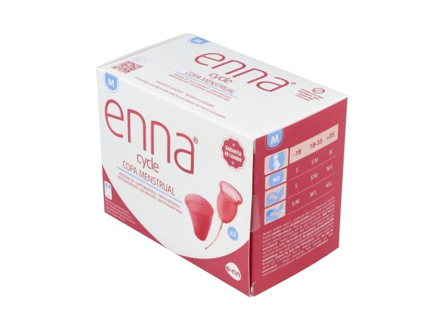 Enna Cycle Copa Menstrual (M) 2Copas+Caja Esteril