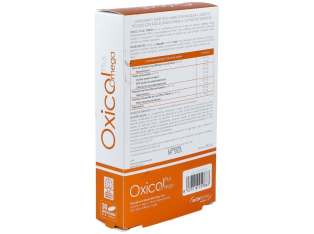 Oxicol Plus Omega, 30 Cápsulas Blandas