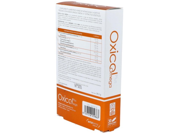 Oxicol Plus Omega, 30 Cápsulas Blandas