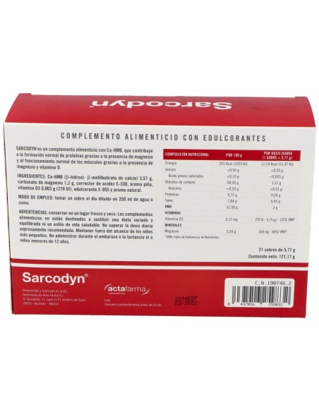 Sarcodyn Piña 21 Sobres