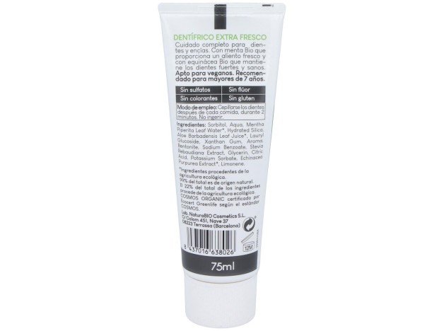 Naturabio Cosmetics Dentifrico Extra Fresco...