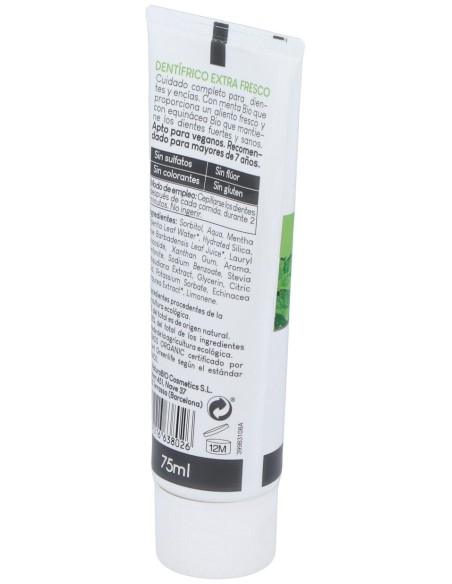 Naturabio Cosmetics Dentifrico Extra Fresco Equinacea Y Menta Bio 75Ml