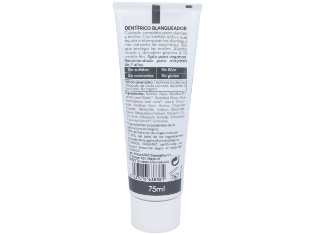 Naturabio Cosmetics Dentifrico Blanqueador...