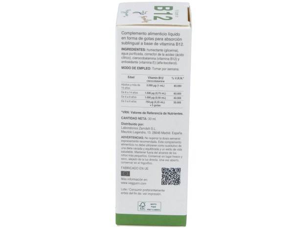 Veggunn Vitamina B12 Family 30Ml
