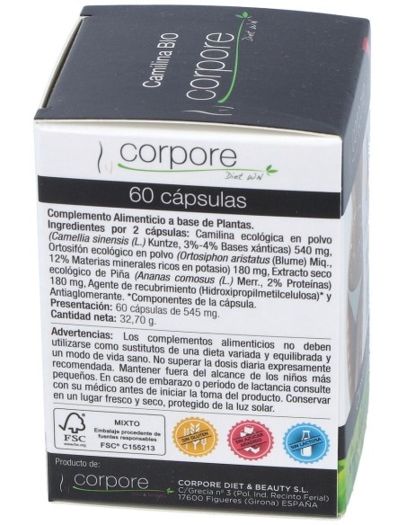 Corpore Protect Camilina Bio 30 Cápsulas