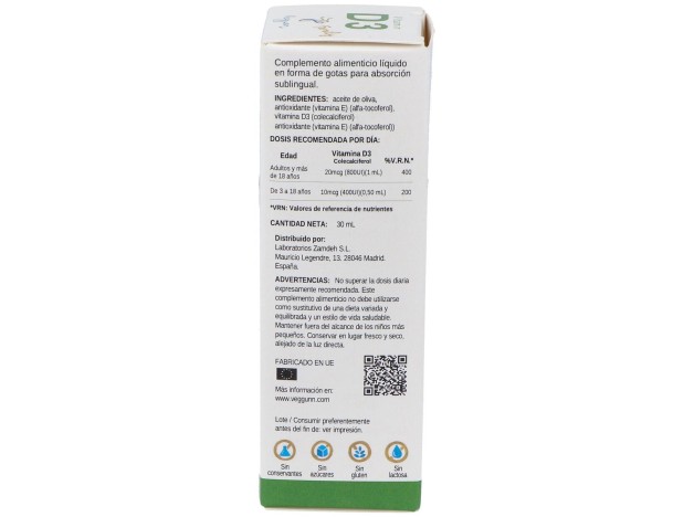 Veggunn Vitamina D3 800Ui Family 30Ml