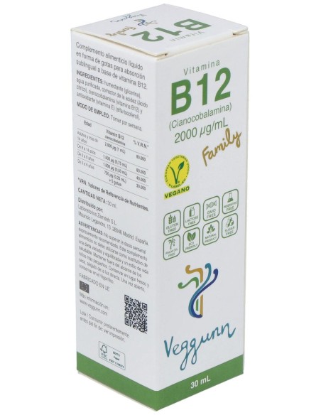 Veggunn Vitamina B12 Family 30Ml