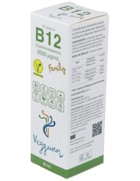 Veggunn Vitamina B12 Family 30Ml