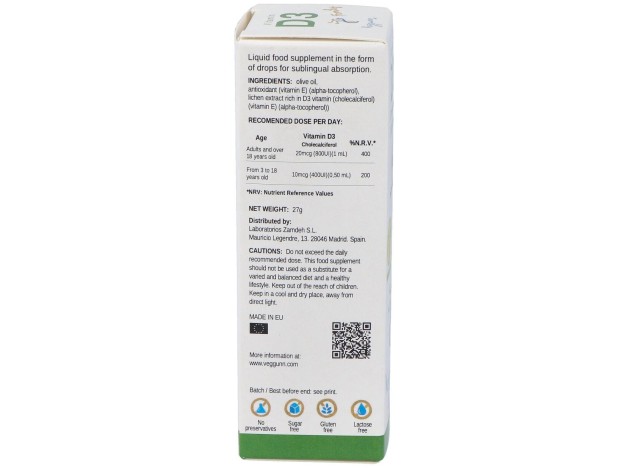 Veggunn Vitamina D3 800Ui Family 30Ml