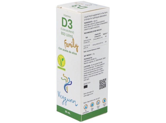 Veggunn Vitamina D3 800Ui Family 30Ml
