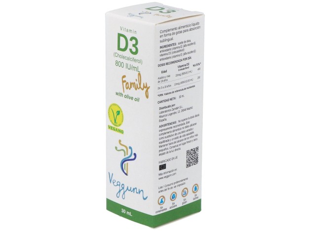 Veggunn Vitamina D3 800Ui Family 30Ml