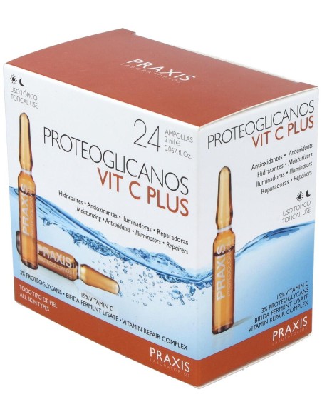 Praxis Proteoglicanos Vit C Plus 24 Ampollas