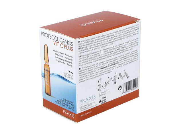 Praxis Proteoglicanos Vit C Plus 24 Ampollas