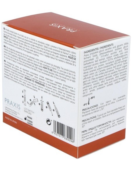 Praxis Proteoglicanos Vit C Plus 24 Ampollas