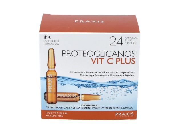 Praxis Proteoglicanos Vit C Plus 24 Ampollas