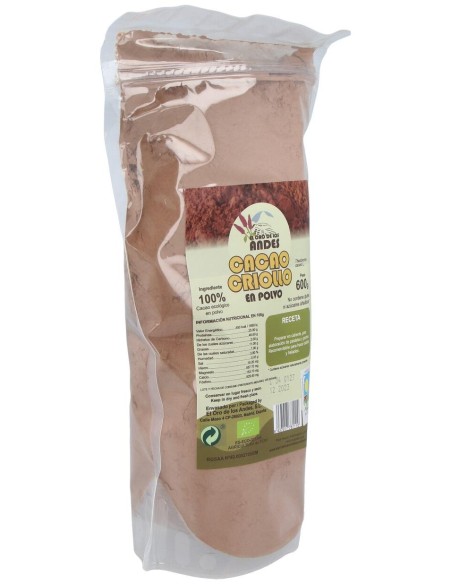 El Oro De Los Andes Cacao Criollo En Polvo 600G