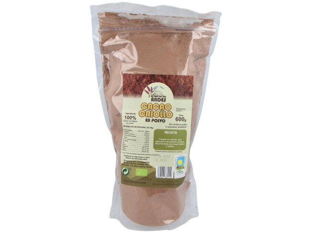 El Oro De Los Andes Cacao Criollo En Polvo 600G