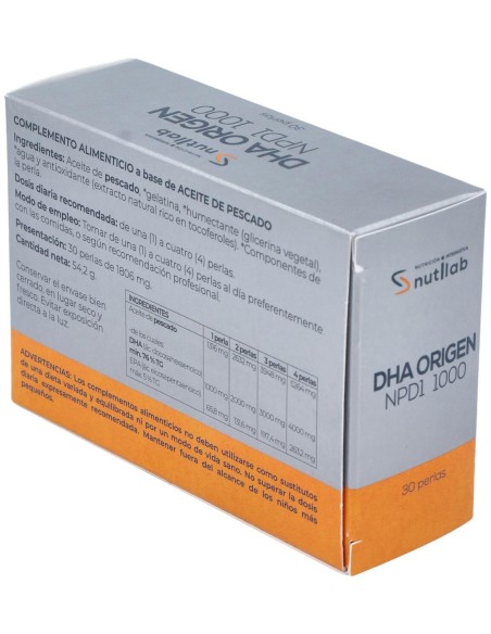 Dha Origen Npd1 1000 Blister 30Perlas.