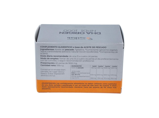 Dha Origen Npd1 1000 Blister 60Perlas.