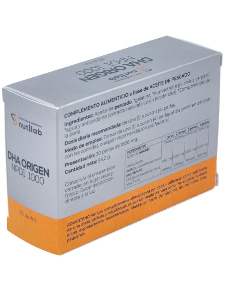 Dha Origen Npd1 1000 Blister 30Perlas.