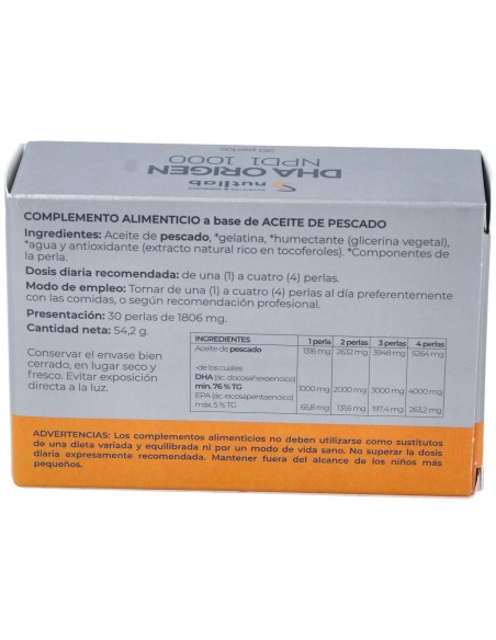 Dha Origen Npd1 1000 Blister 30Perlas.