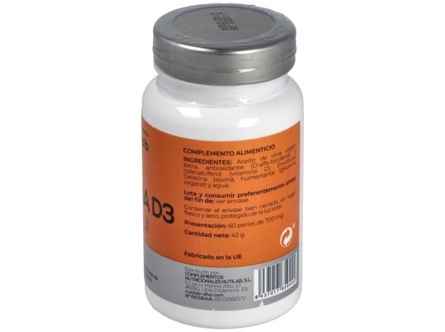 Vitamina D3 4000Ui 60Perlas