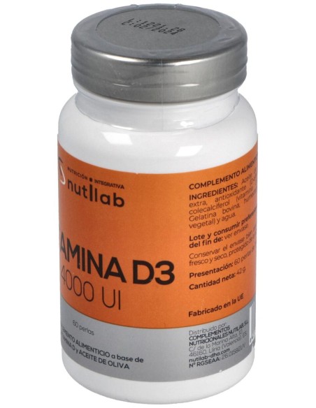 Vitamina D3 4000Ui 60Perlas