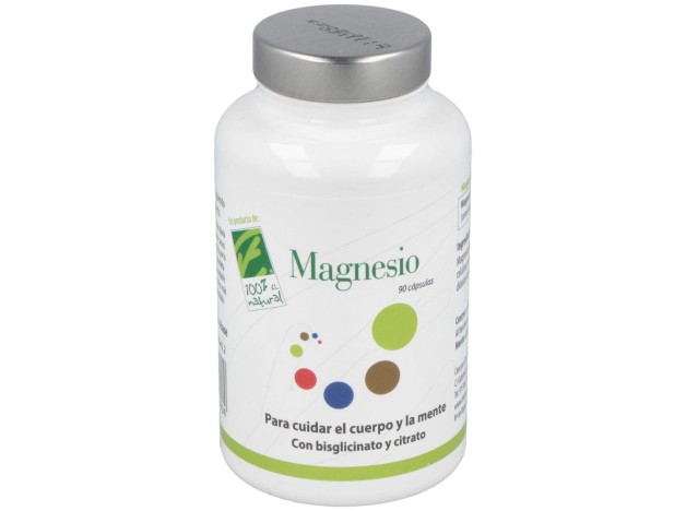 100% Natural Magnesio 90 Cápsulas