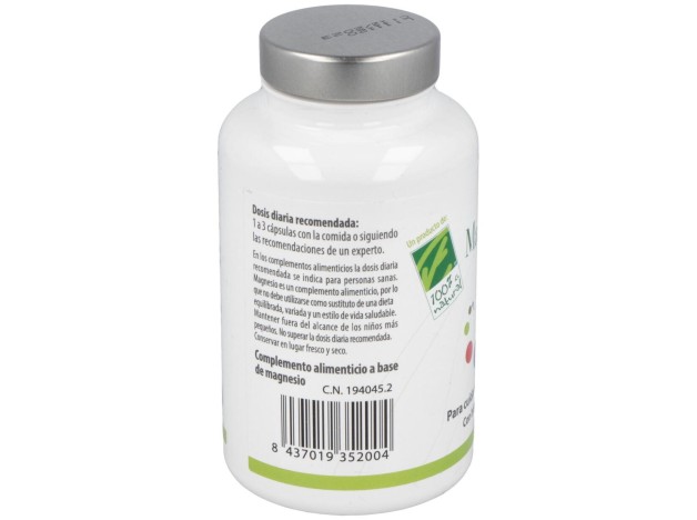 100% Natural Magnesio 90 Cápsulas