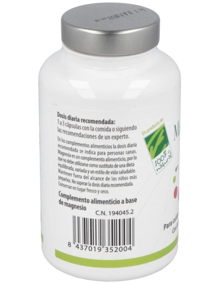 100% Natural Magnesio 90 Cápsulas