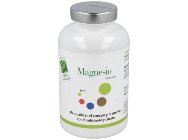 100% Natural Magnesio 180 Cápsulas