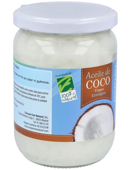 100% Natural Aceite De Coco 500 Ml