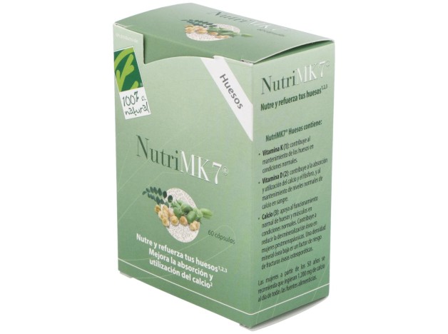 100% Natural Nutrimk7 Huesos 60 Cápsulas Gelatina
