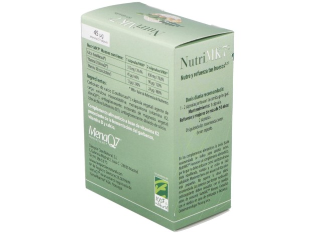 100% Natural Nutrimk7 Huesos 60 Cápsulas Gelatina