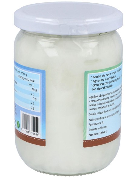 100% Natural Aceite De Coco 500 Ml