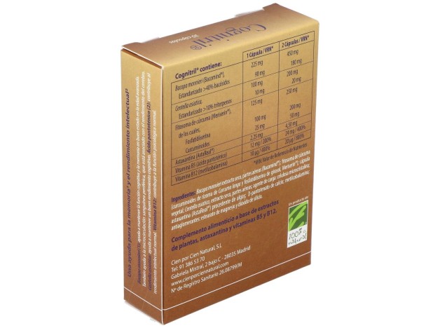 100% Natural Cognitril 30 Cápsulas