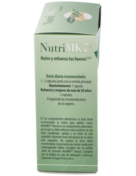 100% Natural Nutrimk7 Huesos 60 Cápsulas Gelatina