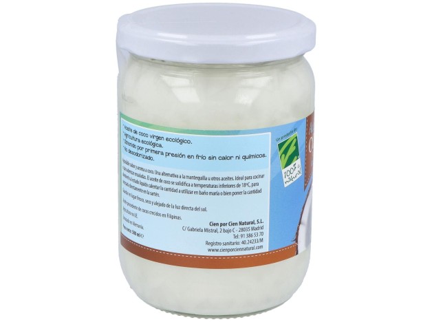 100% Natural Aceite De Coco 500 Ml