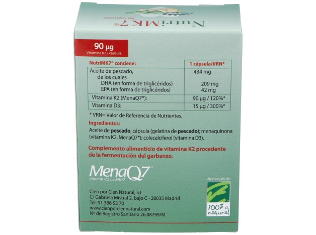 100% Natural Nutrimk7 Cardio Caja Con 60...