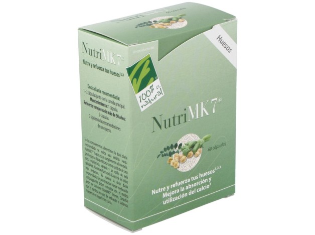 100% Natural Nutrimk7 Huesos 60 Cápsulas Gelatina
