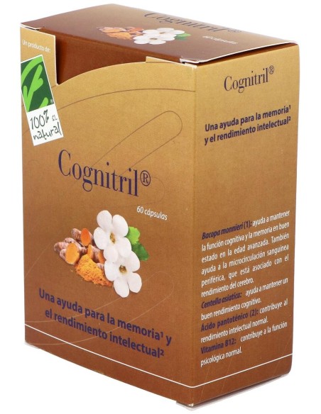100% Natural Cognitril 60 Cápsulas