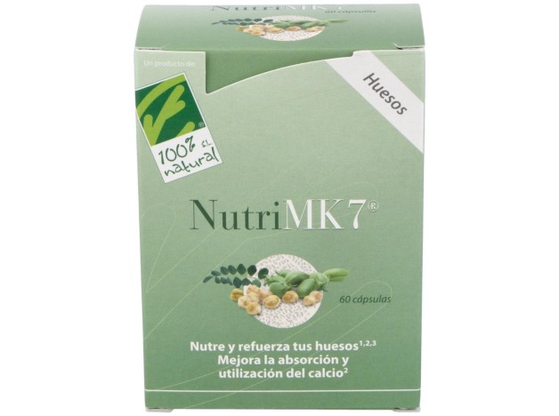 100% Natural Nutrimk7 Huesos 60 Cápsulas Gelatina