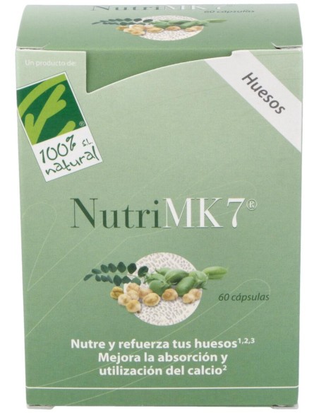 100% Natural Nutrimk7 Huesos 60 Cápsulas Gelatina