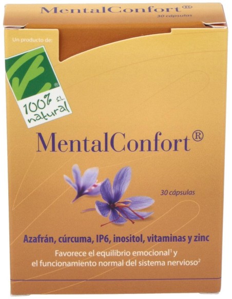 100% Natural Mentalconfort 30Cáps