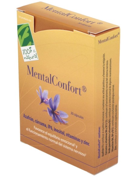 100% Natural Mentalconfort 30Cáps
