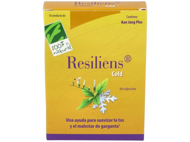 100% Natural Resiliens Cold 30 Cápsulas