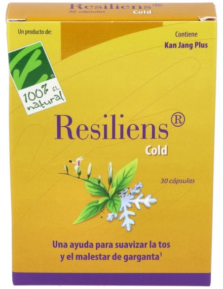 100% Natural Resiliens Cold 30 Cápsulas