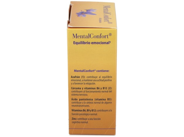 100% Natural Mentalconfort 60 Cápsulas Vegetales
