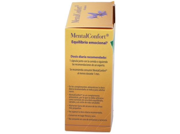 100% Natural Mentalconfort 60 Cápsulas Vegetales